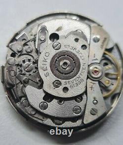 Vintage Original Seiko POGUE 6139B Cronograph Automatic Movement For Parts