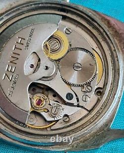Vintage Original ZENITH watch, 2552PC Automatic Movement For Parts Doesn't Work