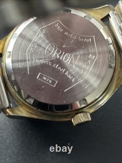 Vintage Orion Manual Winding 39mm Men's Watch Not Working