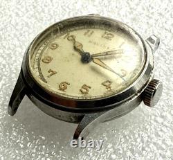 Vintage Partial Racine Gallet Military Wristwatch Amazing Dial & Hands 4 Parts