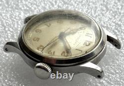 Vintage Partial Racine Gallet Military Wristwatch Amazing Dial & Hands 4 Parts