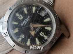 Vintage Paul Le Grande'DEEPDIVER' Watch withDamaged Dial, Runs FOR PARTS/REPAIR