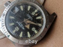 Vintage Paul Le Grande'DEEPDIVER' Watch withDamaged Dial, Runs FOR PARTS/REPAIR