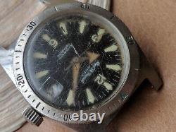 Vintage Paul Le Grande'DEEPDIVER' Watch withDamaged Dial, Runs FOR PARTS/REPAIR