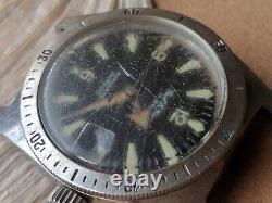 Vintage Paul Le Grande'DEEPDIVER' Watch withDamaged Dial, Runs FOR PARTS/REPAIR