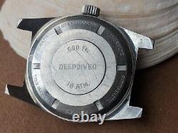 Vintage Paul Le Grande'DEEPDIVER' Watch withDamaged Dial, Runs FOR PARTS/REPAIR
