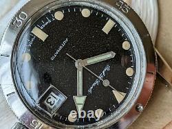 Vintage Paul Le Grande Diver Watch withUniquely Aged Dial, Runs FOR PARTS/REPAIR