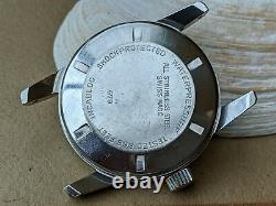 Vintage Paul Le Grande Diver Watch withUniquely Aged Dial, Runs FOR PARTS/REPAIR