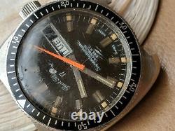 Vintage Paul Peugeot Surf n' Ski 20 ATM Diver Watch withMint Dial FOR PARTS/REPAIR