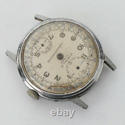 Vintage Pierce Chronograph Partial Movement Parts Watch Watchmakers Estate
