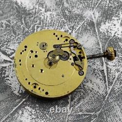 Vintage Pocket Watch Chronograph Movement Spare Parts and Repair 42,5mm Diameter