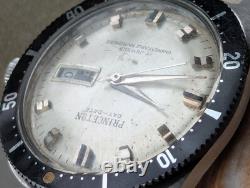 Vintage Princeton 20 ATM All SS Diver withDurowe 471-3 Mvmt, Runs FOR PARTS/REPAIR