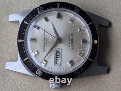 Vintage Princeton 20 ATM All SS Diver withDurowe 471-3 Mvmt, Runs FOR PARTS/REPAIR