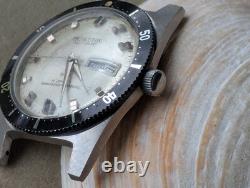 Vintage Princeton 20 ATM All SS Diver withDurowe 471-3 Mvmt, Runs FOR PARTS/REPAIR