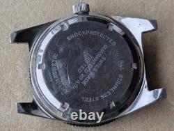 Vintage Princeton 20 ATM All SS Diver withDurowe 471-3 Mvmt, Runs FOR PARTS/REPAIR