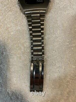 Vintage Pulsar P3 LED Watch with Band & Magnet (For parts Or repair)