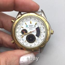 Vintage Pulsar Racing Chronograph Watch Men V681-9000 BROKEN PARTS OR REPAIR