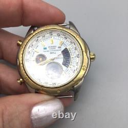 Vintage Pulsar Racing Chronograph Watch Men V681-9000 BROKEN PARTS OR REPAIR