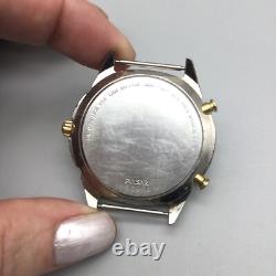 Vintage Pulsar Racing Chronograph Watch Men V681-9000 BROKEN PARTS OR REPAIR