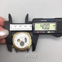 Vintage Pulsar Racing Chronograph Watch Men V681-9000 BROKEN PARTS OR REPAIR