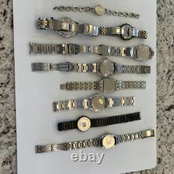 Vintage Quartz Watches 9 Pieces for Parts or Repair
