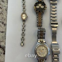 Vintage Quartz Watches 9 Pieces for Parts or Repair