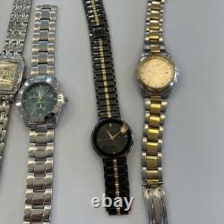 Vintage Quartz Watches 9 Pieces for Parts or Repair