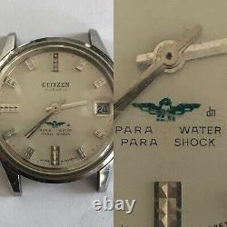 Vintage RARE CITIZEN PARAWATER PARASHOCK 63-1094 FOR PARTS / REPAIR GREEN EAGLE