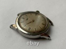 Vintage RARE MEN Wrist Watch MARVIN ALL STEEL AUTOMATIC FOR PARTS F 1560 MILITAR