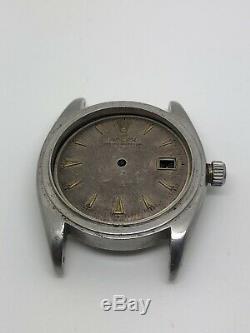 Vintage Rare Rolex Date Just Bubbleback 6305 Dial, Case, Crown, Working Movement