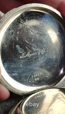 Vintage Rare parts Pocket Watch T. Moser for parts or REPAIR