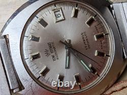 Vintage Rene Rochard All SS Watch withDivers Case, AS 1862/63, Runs FOR PARTS/REPAIR