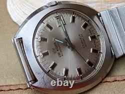 Vintage Rene Rochard All SS Watch withDivers Case, AS 1862/63, Runs FOR PARTS/REPAIR
