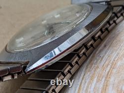 Vintage Rene Rochard All SS Watch withDivers Case, AS 1862/63, Runs FOR PARTS/REPAIR