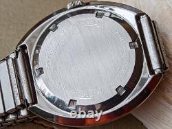 Vintage Rene Rochard All SS Watch withDivers Case, AS 1862/63, Runs FOR PARTS/REPAIR