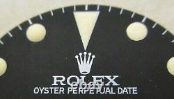 Vintage Rolex #16800 Submariner Matte Black Repaired Dial