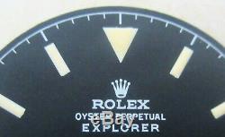 Vintage Rolex #5504 SUPER PRECISION EXPLORER Matte Black Refinished Dial