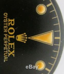 Vintage Rolex #5508 Submariner TROPICAL Matte Black Refinished Dial