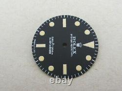 Vintage Rolex #5513 Submariner 660ft Matte Black Refinished Dial