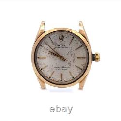 Vintage Rolex Manual Wind 14k Yellow Gold Men's Watch 1002 For Parts Only