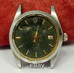 Vintage Rolex Ref 6694 Case, Cal 1225 Non-Working Watch Movement For Spare Parts