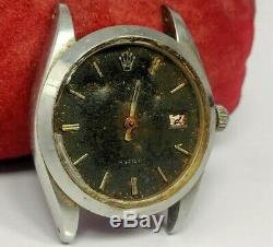 Vintage Rolex Ref 6694 Case, Cal 1225 Non-Working Watch Movement For Spare Parts