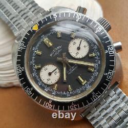 Vintage Rotary 20 ATM Divers Chronograph withAll SS Case, Runs FOR PARTS/REPAIR