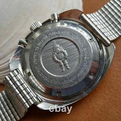 Vintage Rotary 20 ATM Divers Chronograph withAll SS Case, Runs FOR PARTS/REPAIR