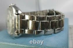 Vintage SEIKO BELL-MATIC Auto Alarm 17 Jewels Stainless Steel Watch. For Parts