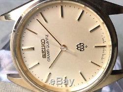 Vintage SEIKO Quartz Watch/ GRAND TWIN QUARTZ 9940-8010 HGP 1979 For Parts