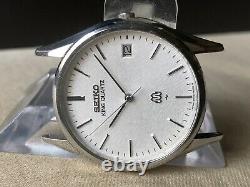 Vintage SEIKO Quartz Watch/ KING TWIN QUARTZ 9642-8000 SS 1982 For Parts