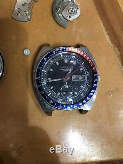 Vintage Seiko 6139-6005 Chronograph Automatic Watch, FOR PARTS, Not working