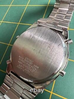 Vintage Seiko Giugiaro W680-4070 Silver For Parts Or Repair Watch