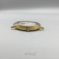 Vintage Seiko Moonphase Watch Mens 34mm 6F22-6029 BROKEN FOR PARTS OR REPAIR